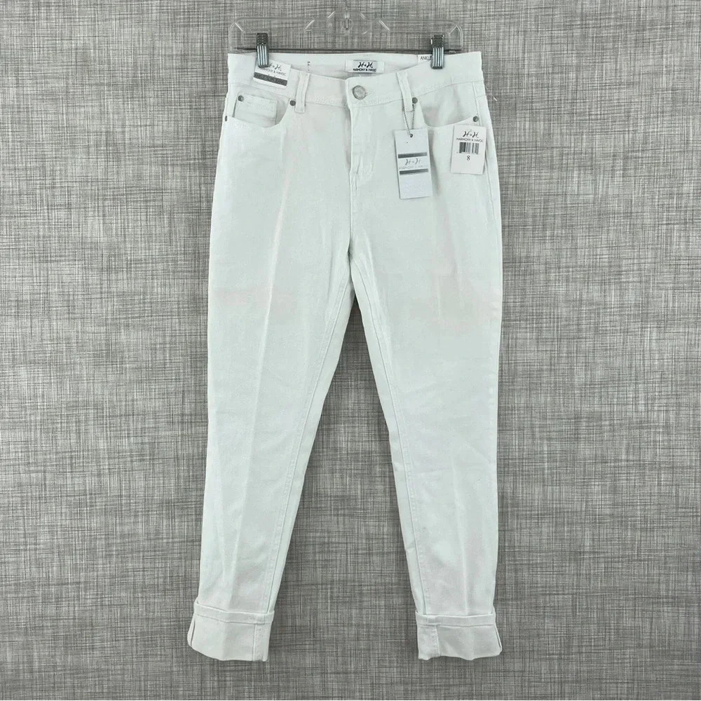 NWT Harmony & Havoc Womens Size 8 ankle slim jeans *flaw* 0013